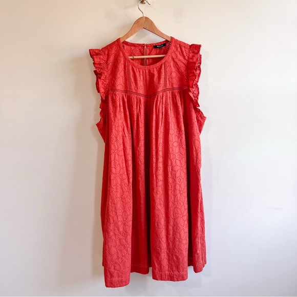 Madewell Ruffle Eyelet Dress - Picture 1 of 7